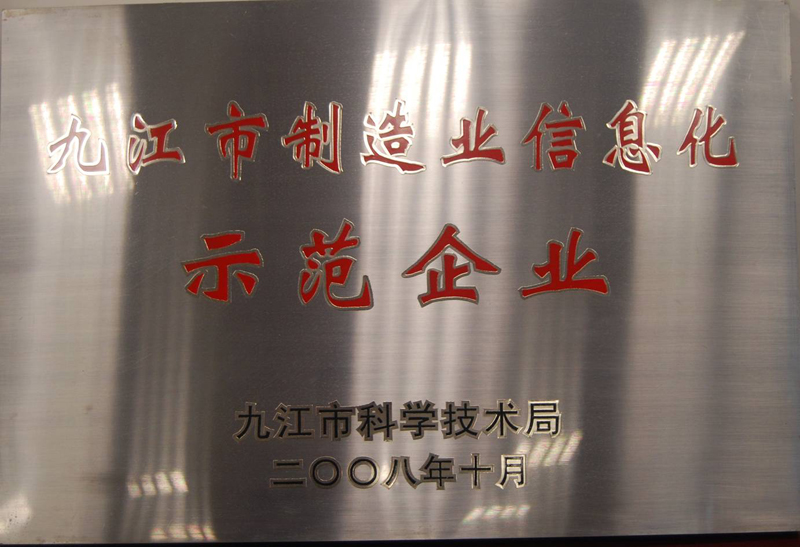 制造業(yè)信息化示范企業(yè)（江西亞東）