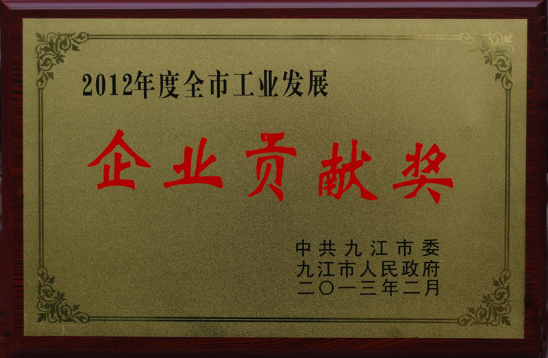 工業(yè)發(fā)展企業(yè)貢獻(xiàn)獎（江西亞東）