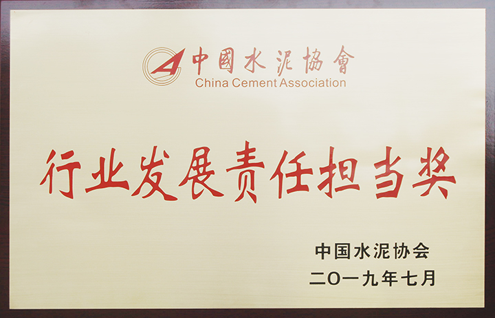 行業(yè)發(fā)展責(zé)任擔(dān)當(dāng)獎(江西亞東)